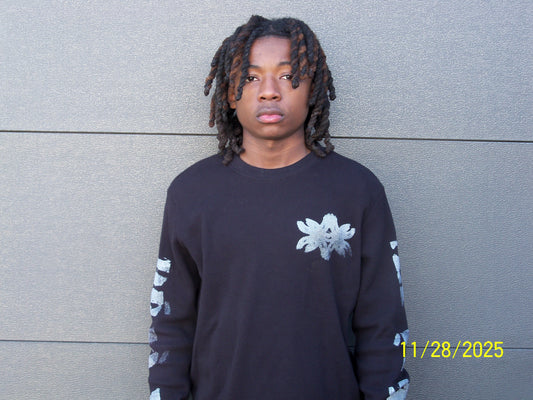 Waffle Knit Seraphim thermal (Black/ Silver)