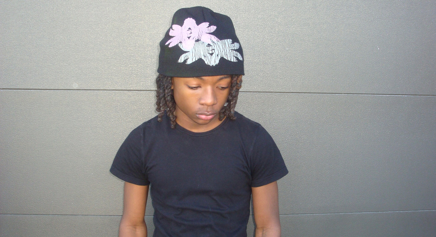 Double Seraphim beanie (Lavender/ Silver)
