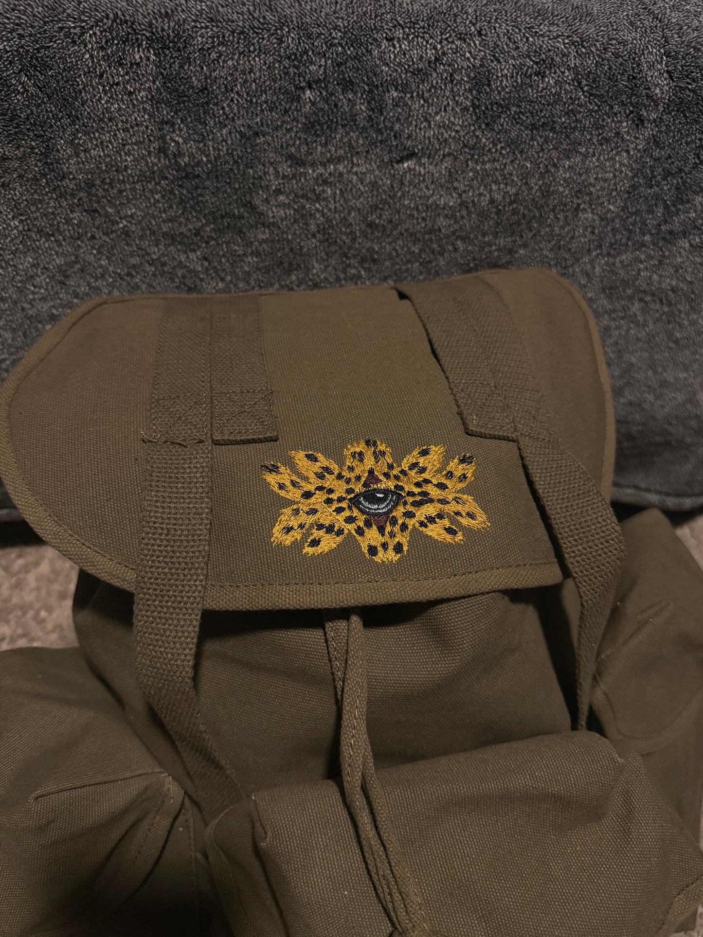 Cheetah print Seraphim rucksack