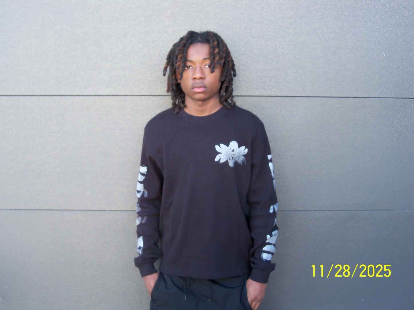 Waffle Knit Seraphim thermal (Black/ Silver)