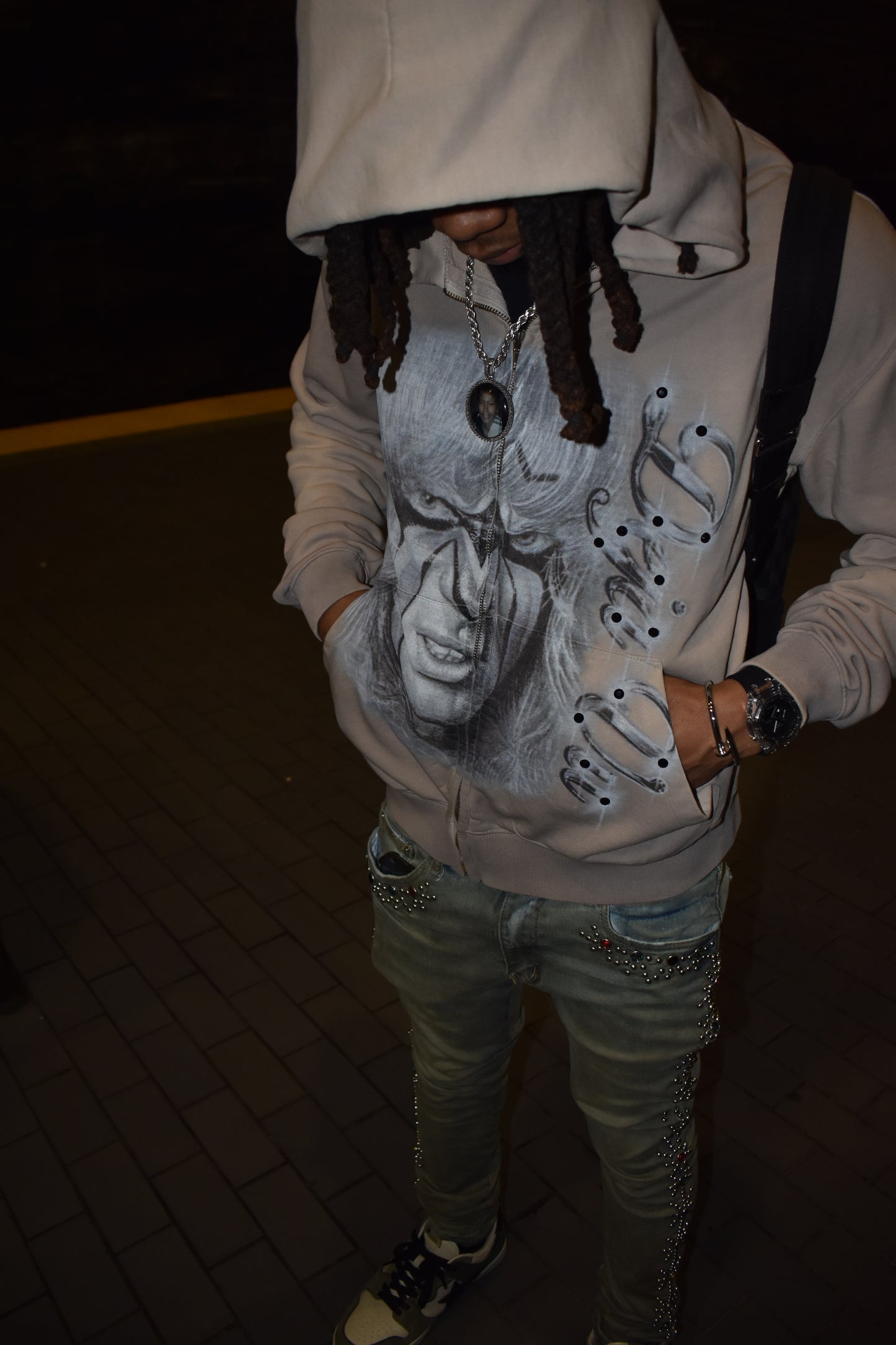 Ultimate Warrior Crystal collection zip-up