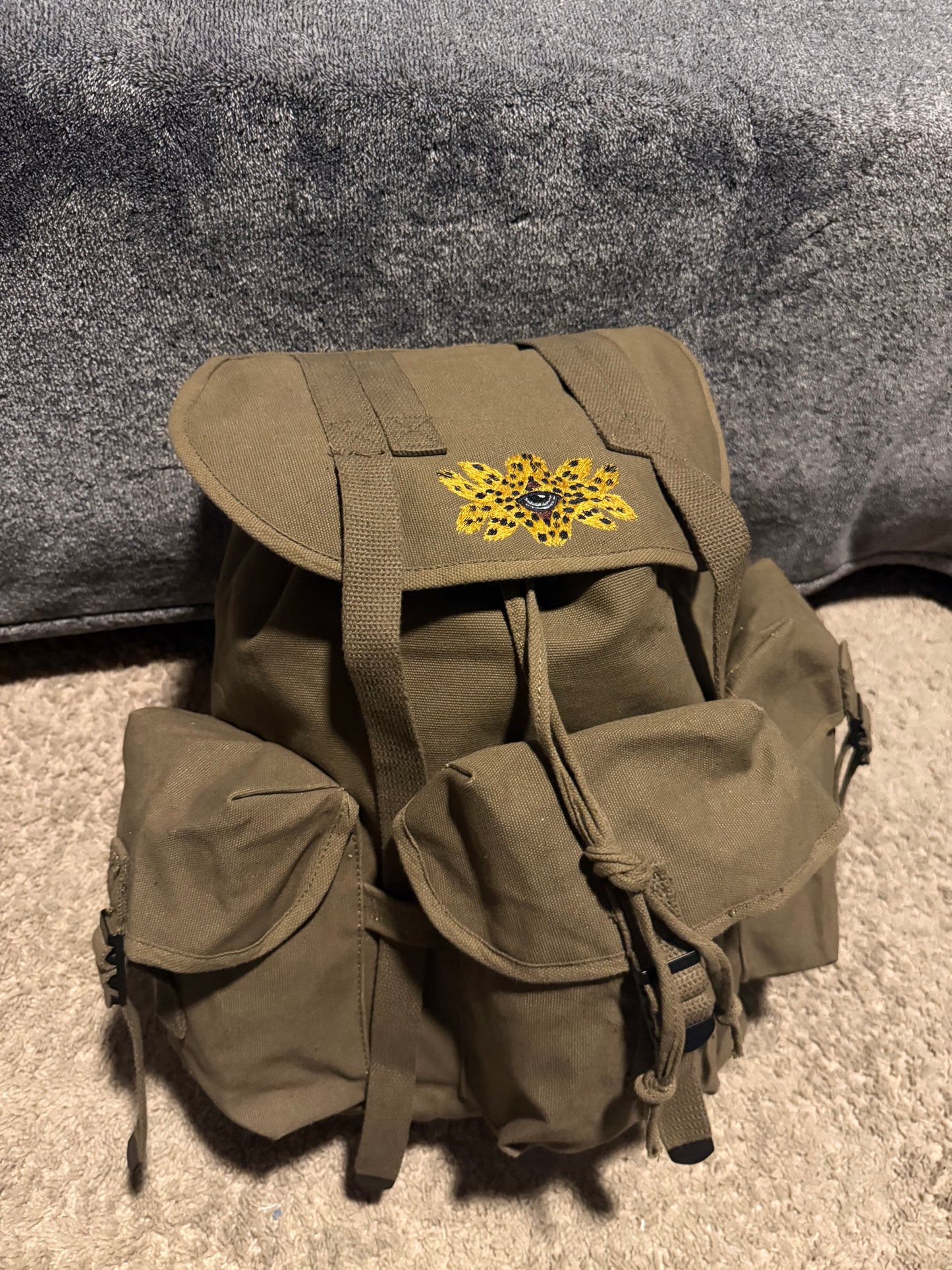 Cheetah print Seraphim rucksack